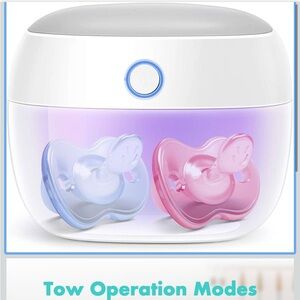 Papablic Portable Pacifier Sanitizer, UV Light Sanitizer Case  USB Rechargeable